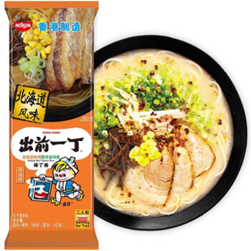 日清 出前一丁棒丁面 熊本风味 黑蒜油猪骨汤味 174g